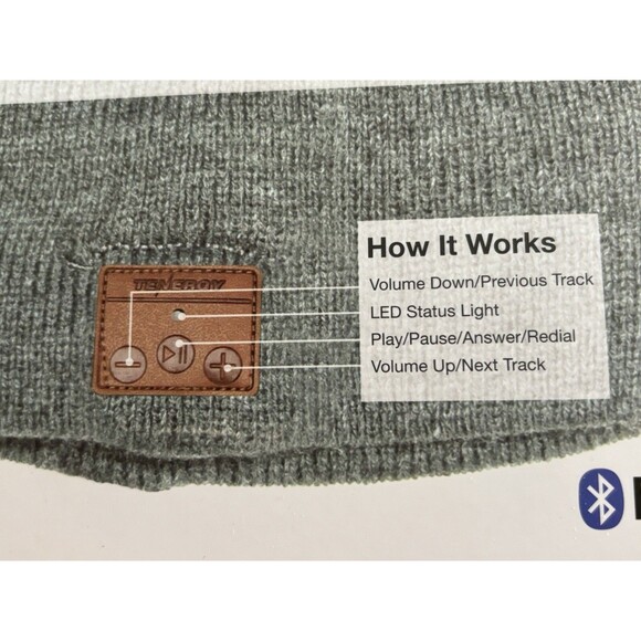 Bluetooth Beanie - Black NIP - Picture 10 of 10